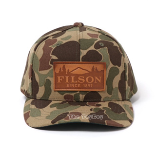 必買單品 新款現貨Filson Camo Logger Cap厚磅帆布 迷彩棒球帽 復古老帽 工裝軍裝元素 美式休閒風格