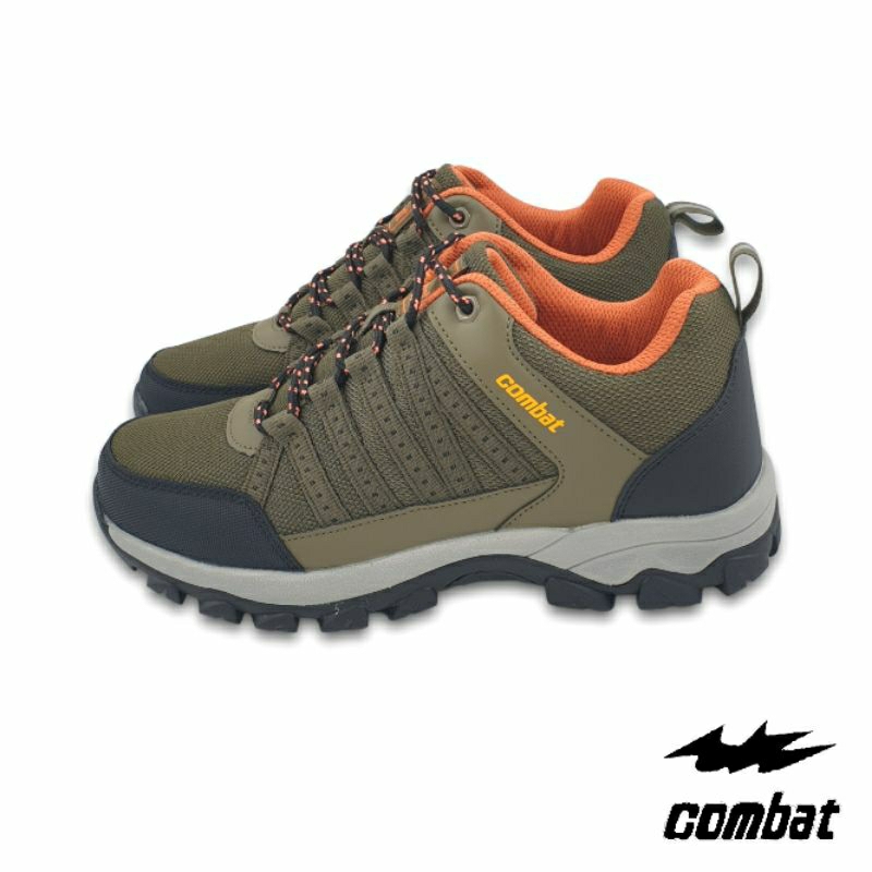 【MEI LAN】COMBAT (男) 機能 防潑水 戶外 登山鞋 健行 踏青鞋 透氣 止滑 613 綠 另有灰色