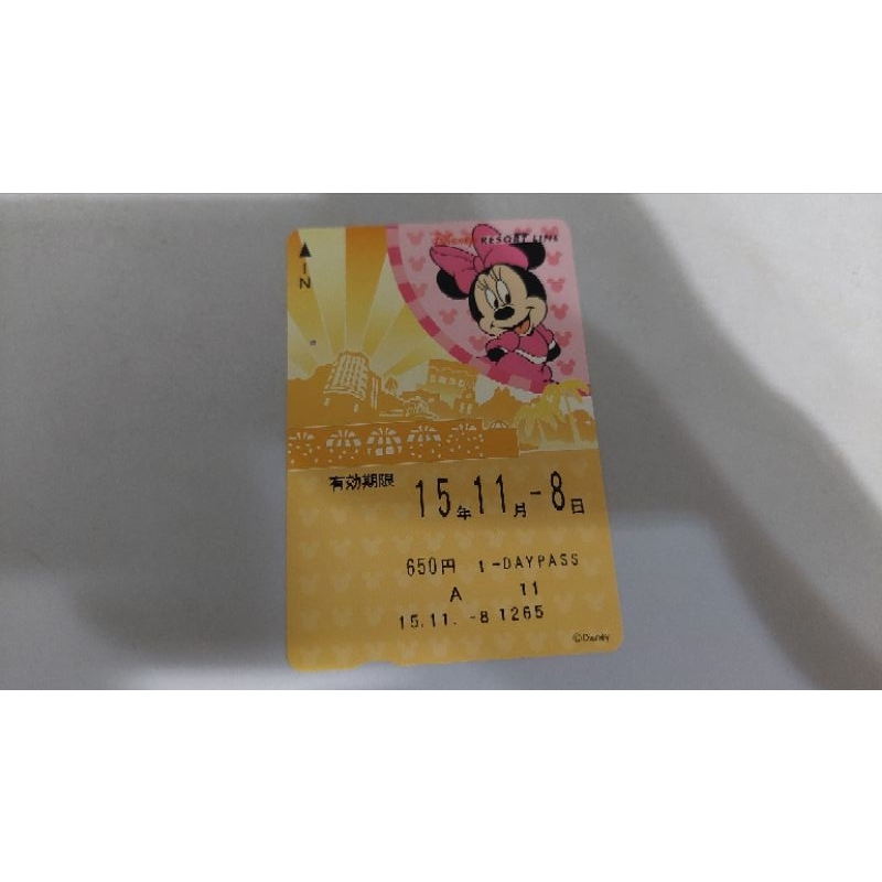 日本東京迪士尼 京阪電車 京都BUS 京都東京鐵路交通票卡 紀念收藏票券票根 已過期