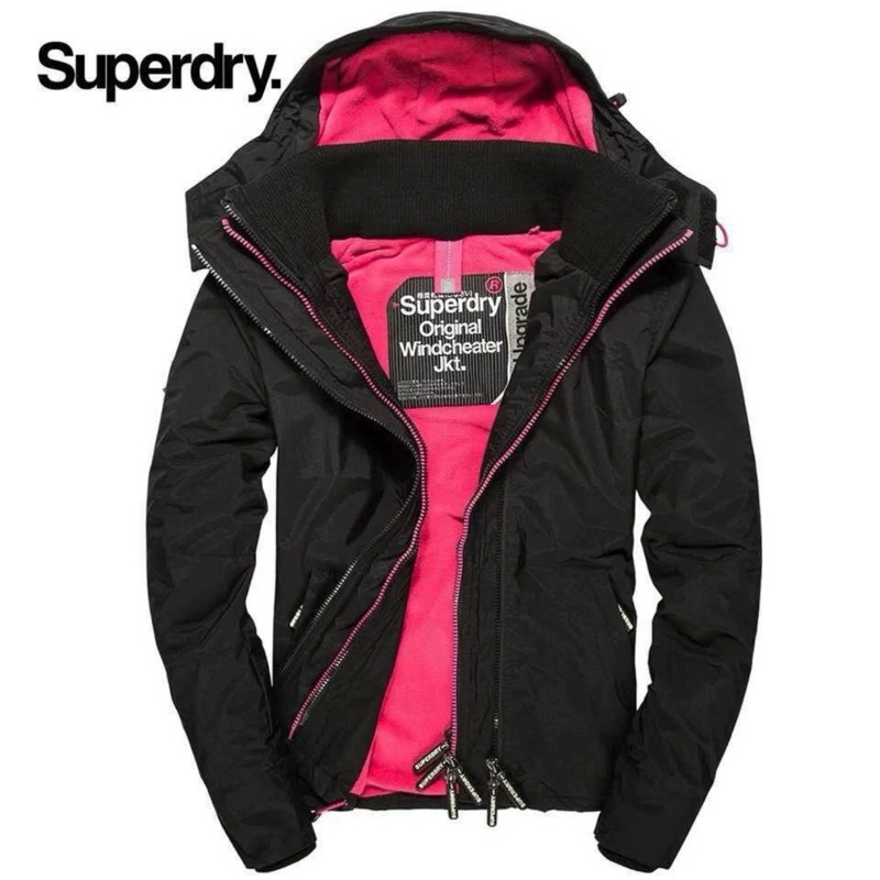 （二手）superdry極度乾燥 三層拉鍊防風外套