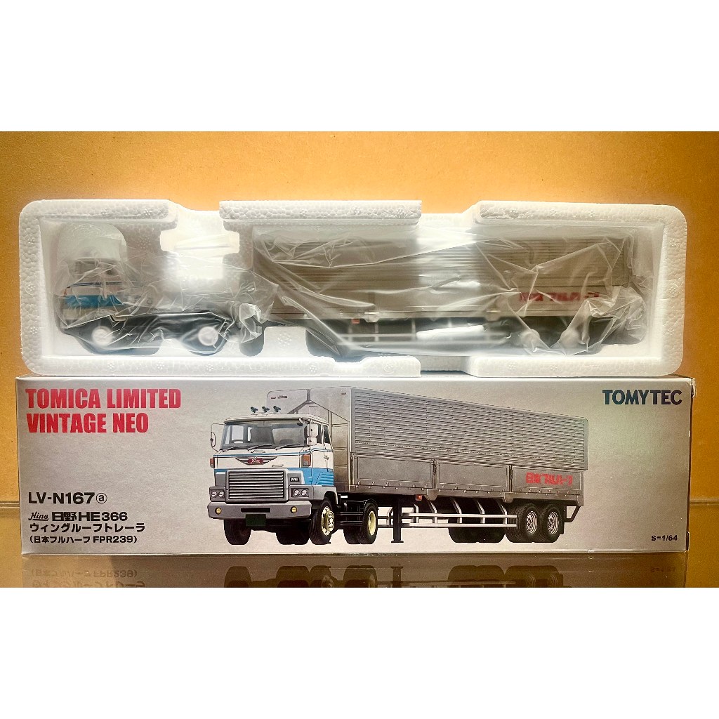 Tomytec TLV 1/64 LV-N167a HINO HE366 日野 聯結車 貨櫃車 卡車