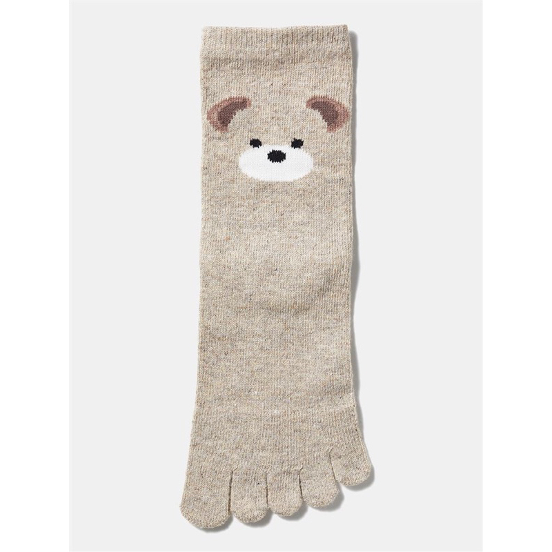 日本🇯🇵現貨 tutuanna 2023 🆕款 🔥 克什米爾 羊毛Cashmere混紡 可愛小熊🐻 五指短襪