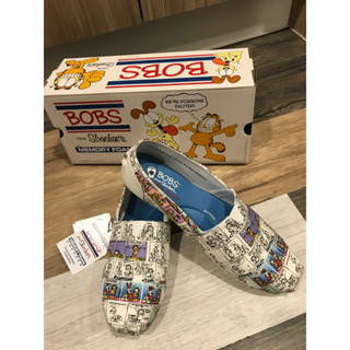 Garfield Bobs Skechers slip on comic 加菲貓聯名款記憶海綿墊樂福鞋懶人拖休閒平底鞋