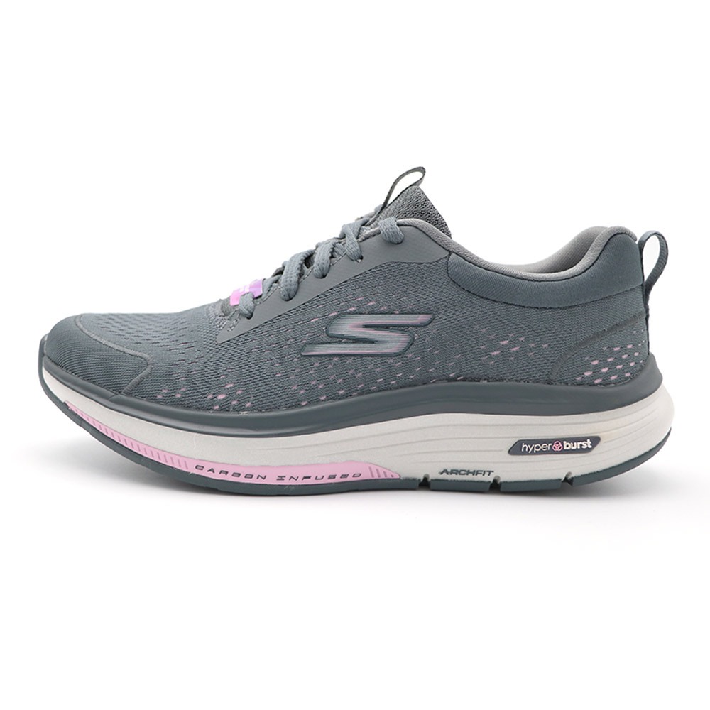 Skechers GO WALK 灰粉 足弓支撐 健走 運動鞋 女款 J2225【新竹皇家124933CCPK】