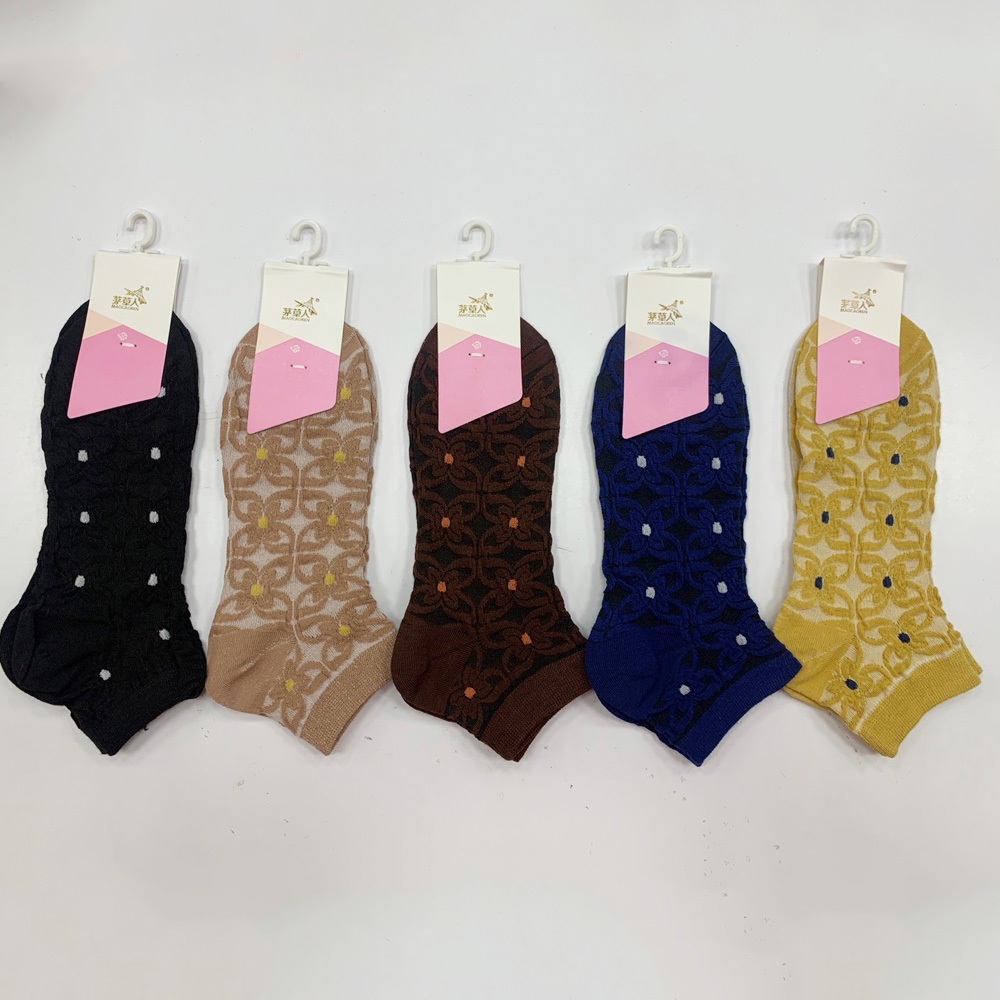 【Wonderland】復古花卉日系棉質短襪(5雙)
