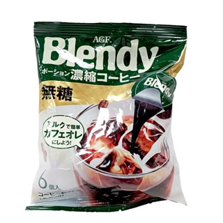 AGF Blendy 濃縮咖啡球-無糖風味 18g x6個入【Donki日本唐吉訶德】