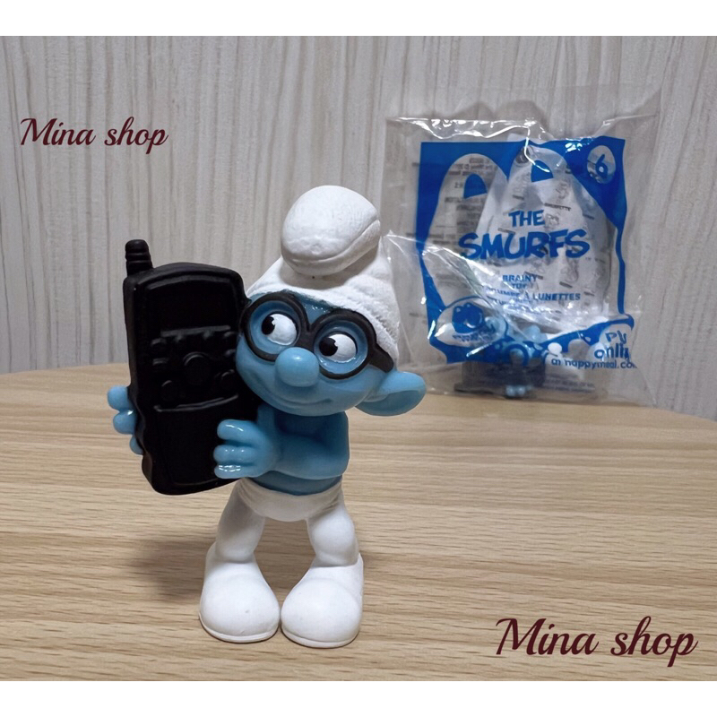 ❤️全新 2011麥當勞 藍色小精靈 智多星 BRAINY 公仔 收藏老物 絕版玩具
