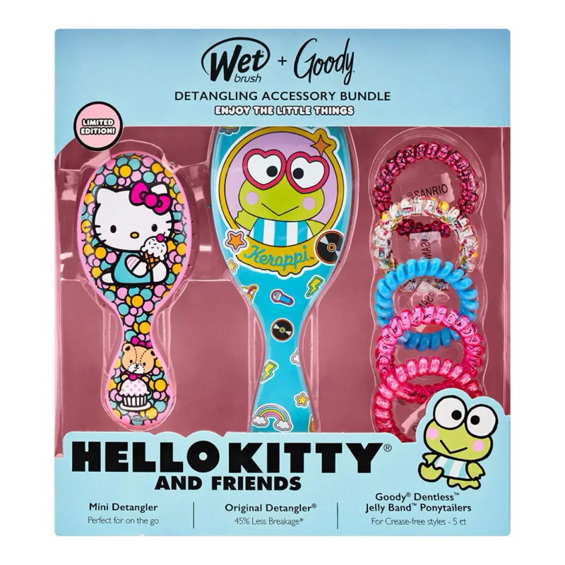 好市多 Wet Brush Hello Kitty and Friends 梳子髮飾組 聖誕禮物 蝦皮店到店 交換禮物