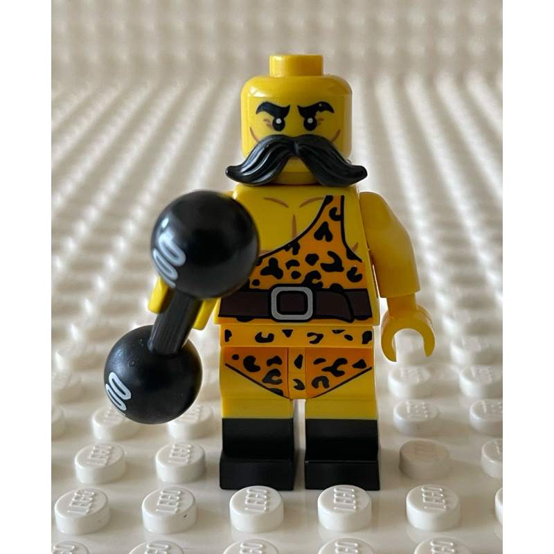 LEGO樂高 第17代人偶包 71018 2號 舉重手 大力士 野蠻人