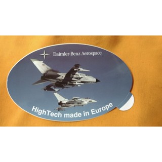 德國DAIMLER-BENZ龍捲風TORNADO式戰鬥機防水貼紙1