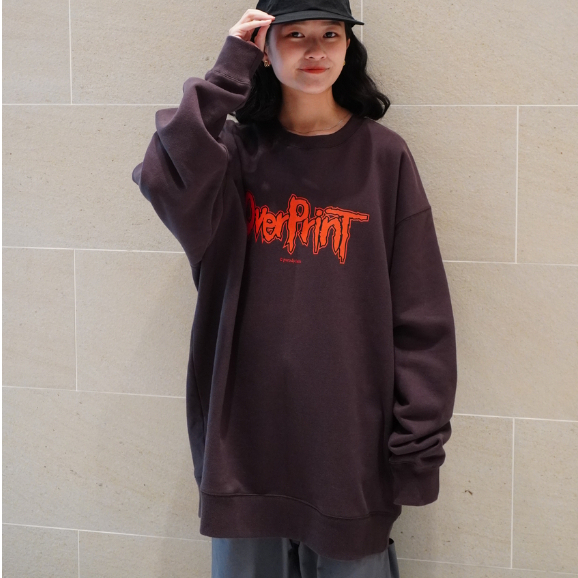 【yinhao】over print ｜ 666 sweatshirts 大學T
