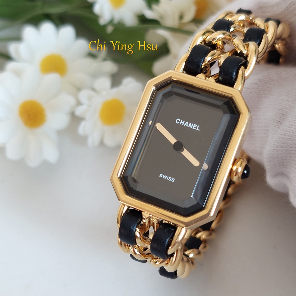 Chanel H0001 🎀實拍🎀香奈兒首映系列premiere手錶M尺寸~二手約（9.2成新）