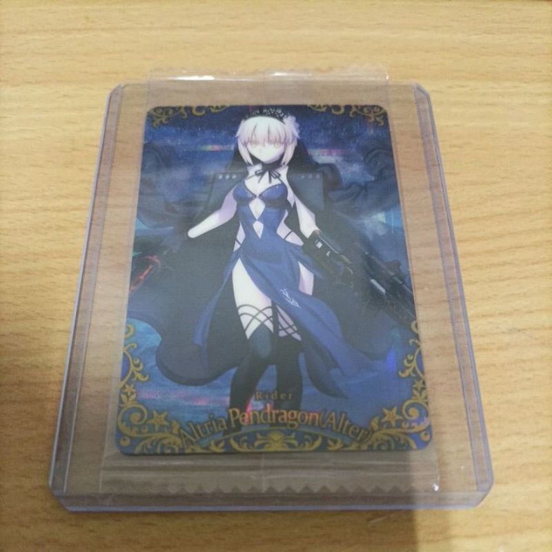 萬代 威化餅 Fate/Grand Order 收藏卡 第4彈 阿爾托莉雅 Alter Rider 泳裝 黑傻