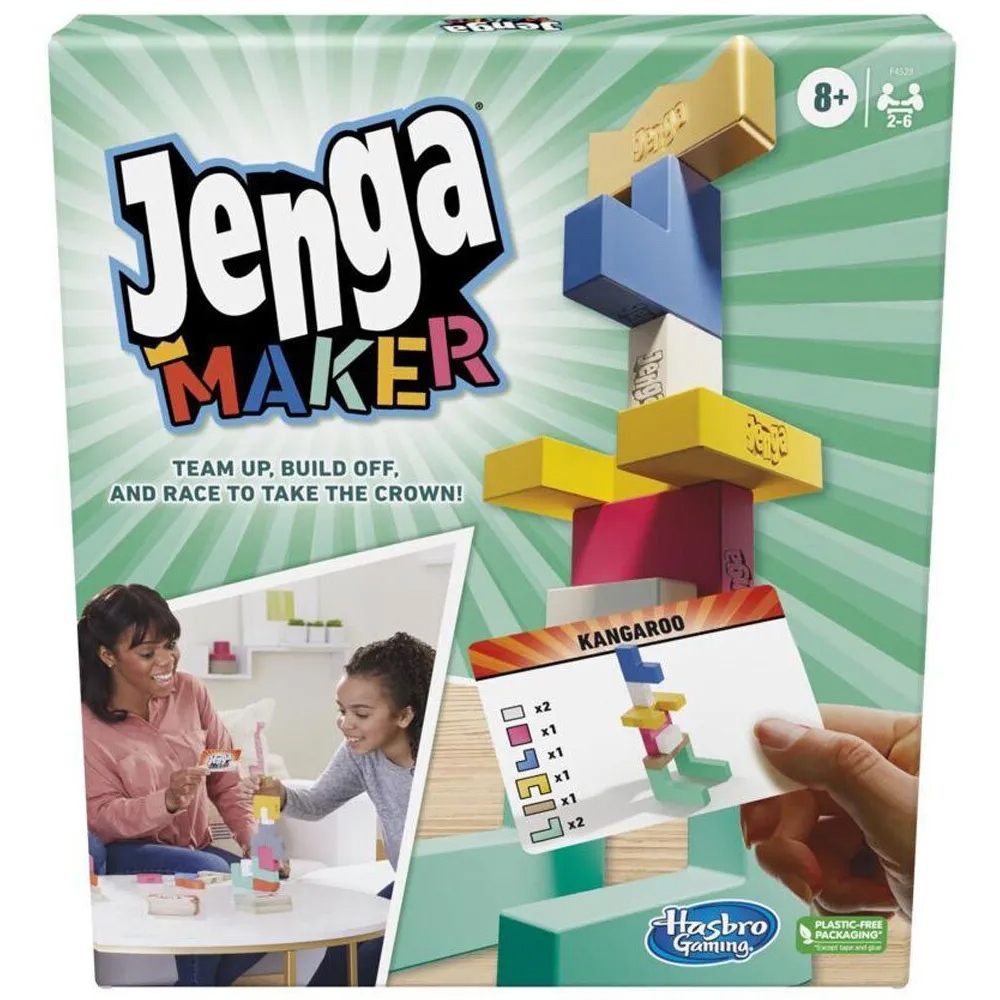 《孩之寶》JENGA MAKER 層層疊有趣創造遊戲組 桌遊 疊疊樂 派對桌遊 多人同樂 多人遊戲