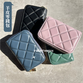 【臺灣賣家】零錢包 錢包 卡包 黑色 小錢包 小零錢包 卡片包 真皮零錢包 片零錢包 零錢袋 皮夾 短夾 小香風