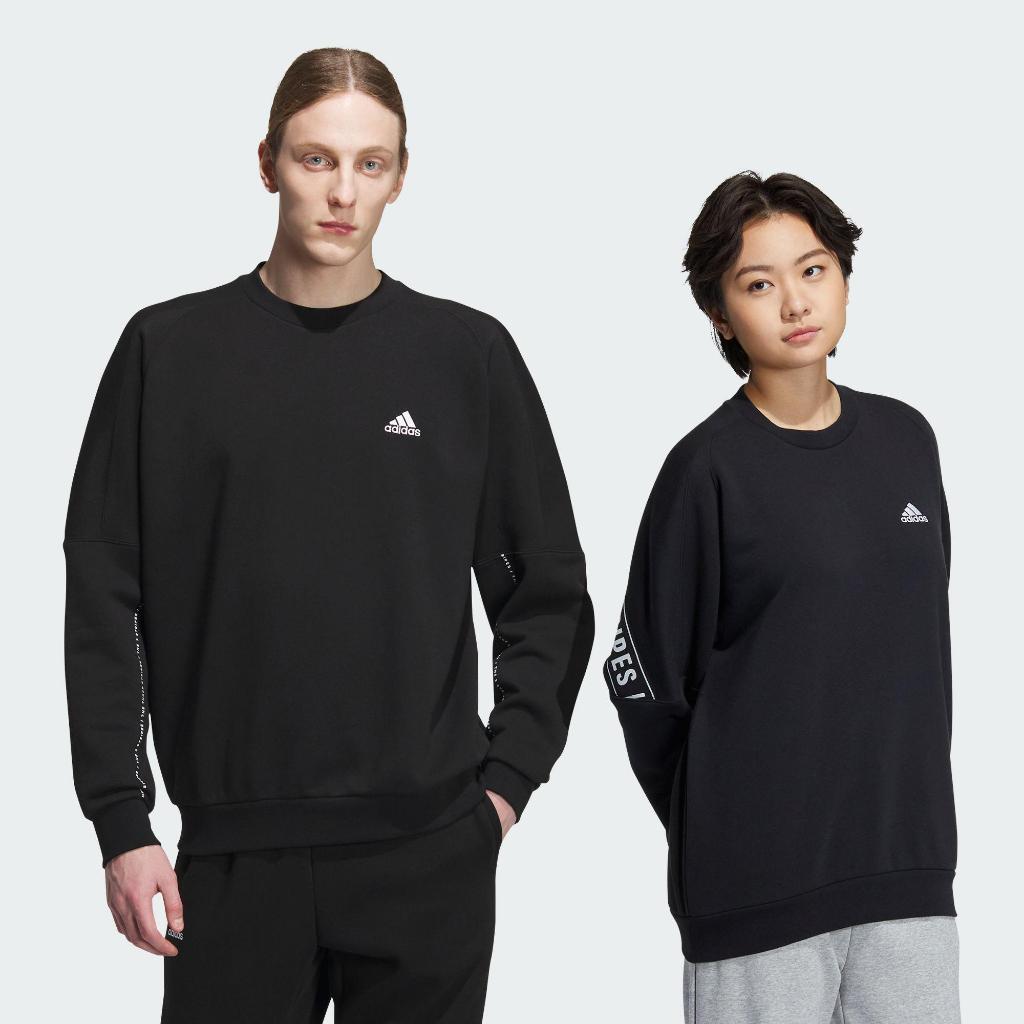 ADIDAS 男女款 WORD FL CREW 長袖上衣 IK7359 愛迪達 大學T 衛衣