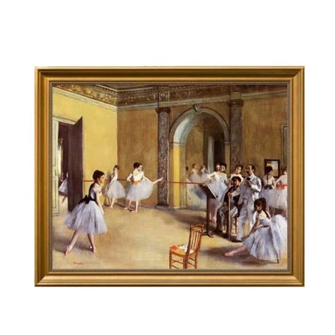 歌劇院的舞蹈教室 Dance Class at the Opera 竇加 Edgar Degas 複製畫 復古銅框