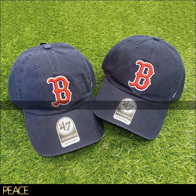 【PEACE】47Brand 47 MLB Boston Red Sox 波士頓 紅襪隊 老帽 深藍色 水洗