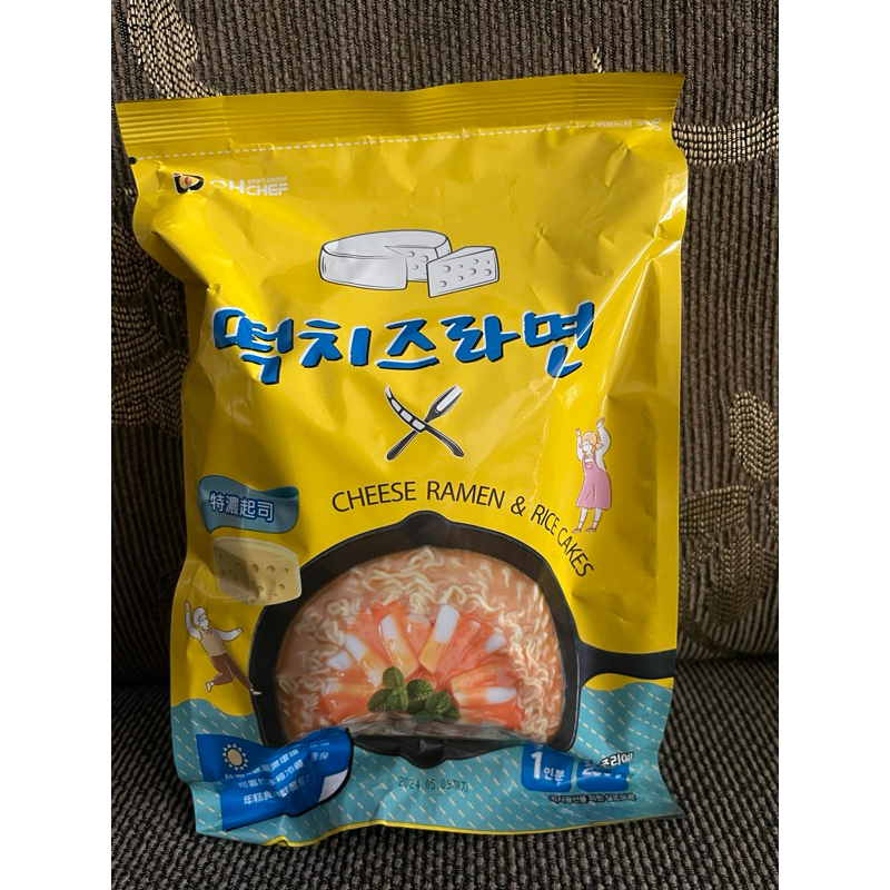韓國 OH CHEF 起司風味年糕麵 年糕麵 年糕拉麵 起司 年糕 炒年糕 韓式 料理包 單包 ohchef