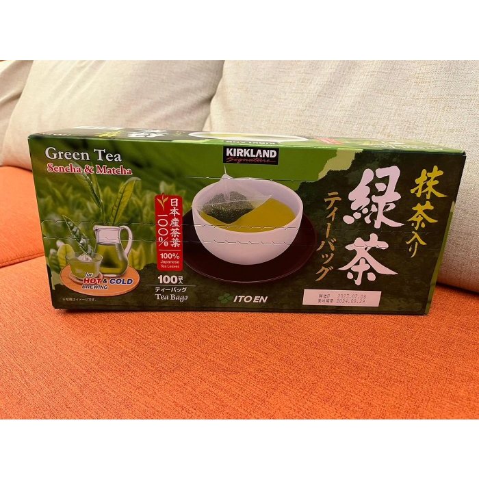 kirkland日本伊藤園綠茶/抹茶(立體茶包) 1.5gx100包     399元--可超商取貨付款