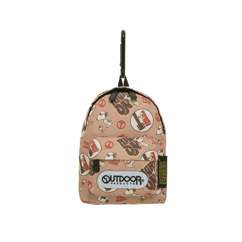 【OUTDOOR】史努比SNOOPY-音樂祭背包造型零錢包-棕色 ODP23S08BE