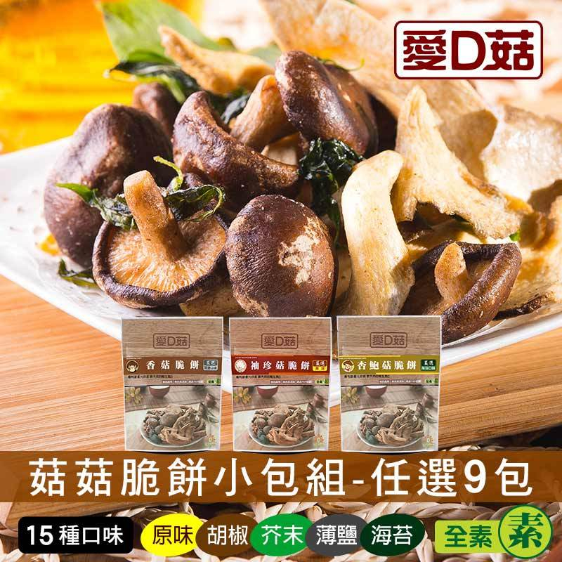 【愛D菇】小包菇菇脆餅(30克)-9包組
