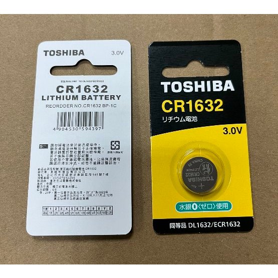 CR1632 TOSHIBA 鈕扣型鋰電池 1入 (CR-1632-001)