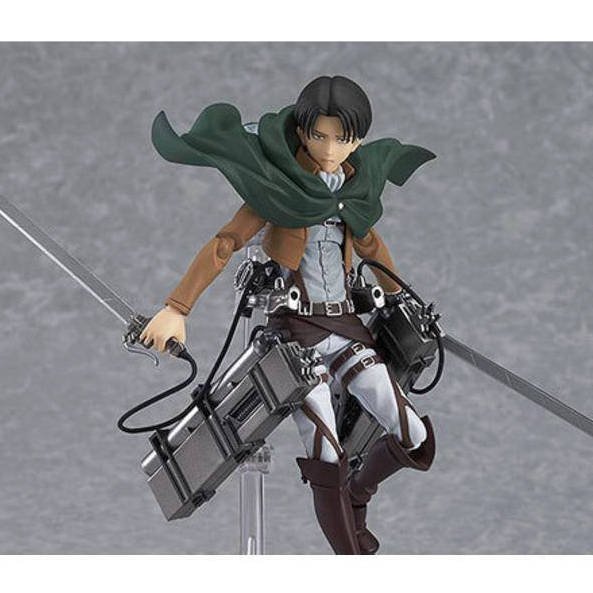 跨境新品 進擊的巨人兵長可動公仔 里維兵長優質港版  figama可動兵長 艾連 米卡莎 艾倫兵長三笠米卡莎公仔