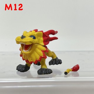 ♋魏玩具 M 12 中型 二手 黃金劍齒虎 數碼寶貝 獅子