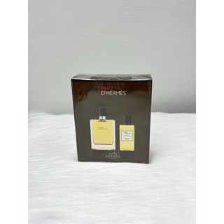 【愛完美】Hermes愛馬仕 Terre D'Hermes 大地淡香水禮盒(淡香水100ml+沐浴乳80ml)～