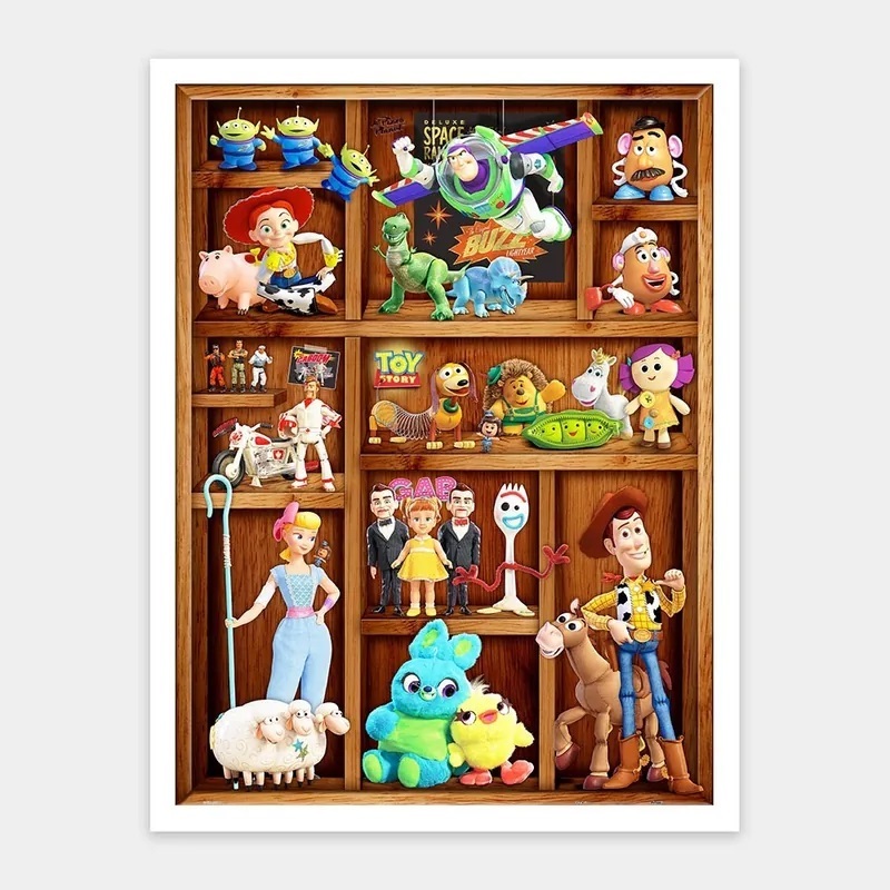 《出租拼圖》Pintoo 拼圖1200片-玩具總動員系列-玩具收藏櫃