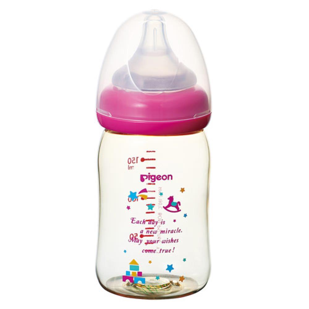 貝親 PIGEON  寬口母乳實感PPSU奶瓶-木馬城堡(160ml/240ml)[免運費]