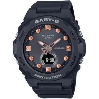 BABY-G CASIO 卡西歐 夏季海灘漸層雙顯計時錶/黑/BGA-320-1A