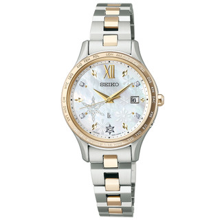 SEIKO 精工 LUKIA 限量 太陽能電波 鑽石女錶 (SSVV086J/1B35-0AZ0K) SK027