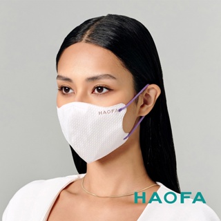 HAOFA氣密型99%防護醫療N95口罩彩耳款-紫色(10入)