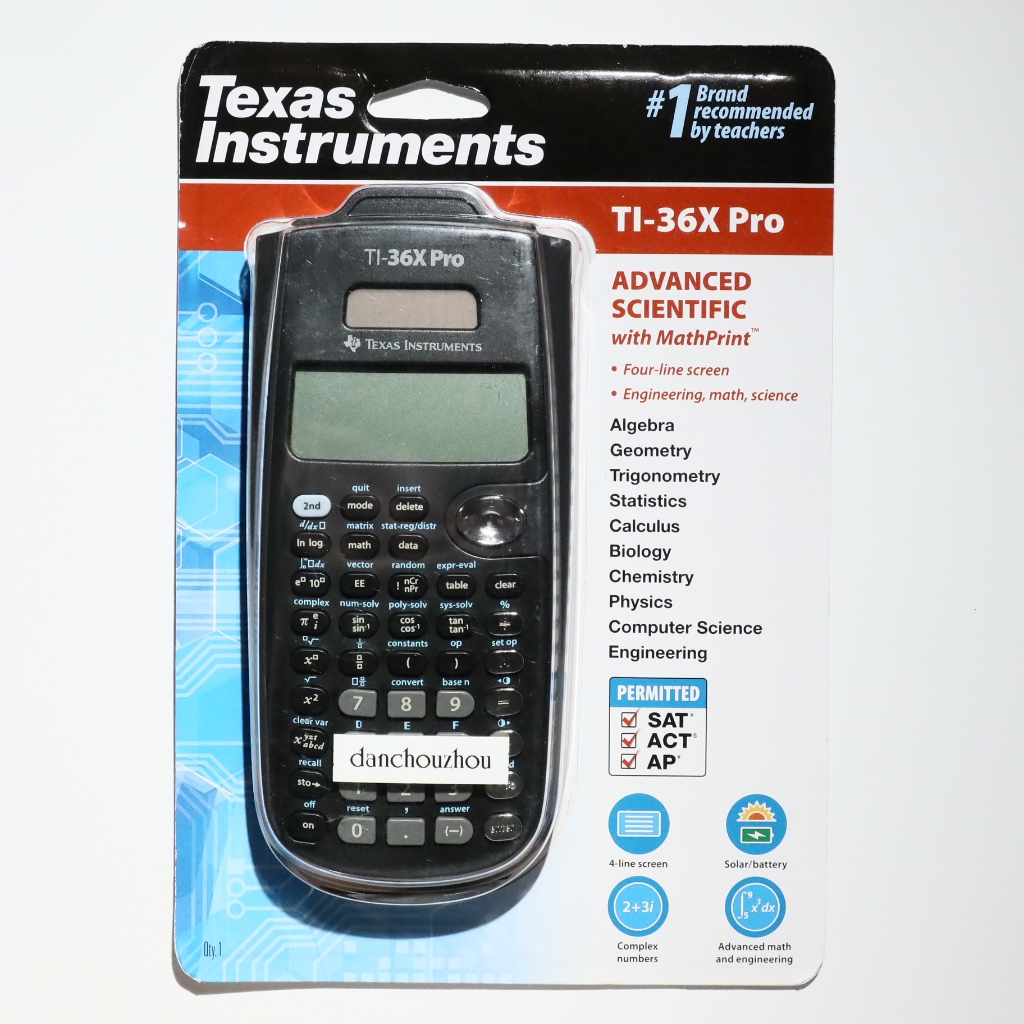 美國帶回 德州儀器 TI-36X Pro 工程計算機 工科必備 FX-991ES PLUS