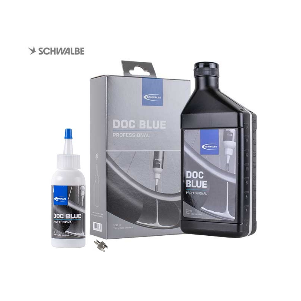 SCHWALBE【大盒黑】 500ml DOC BLUE 補胎液 PROFESSIONAL 密封劑 乳膠劑【DB500】