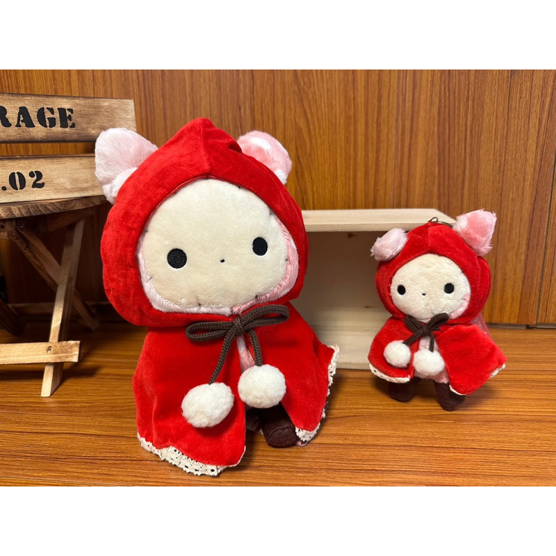 （絕版品現貨）保存良好 小藍代購 日本 San-X 憂傷馬戲團 憂憂兔 變裝 小紅帽 玩偶 吊飾 娃娃 鑰匙圈