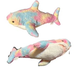 現貨彩色鯊鯊 玩偶 布偶 娃娃 絨毛玩具