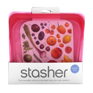 stasher 食品袋 方形矽膠密封袋 食物袋 收納袋 舒肥 環保