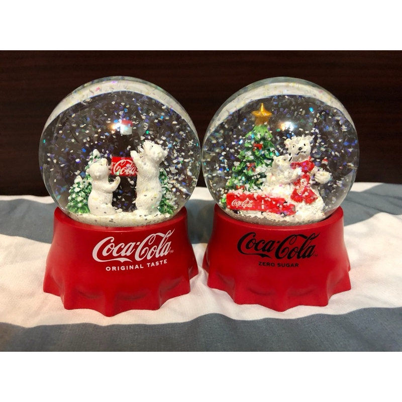 現貨全新❤️ 2023耶誕限定可口可樂水晶球 水晶球 聖誕節交換禮物 耶誕水晶球 聖誕樹🎄北極熊