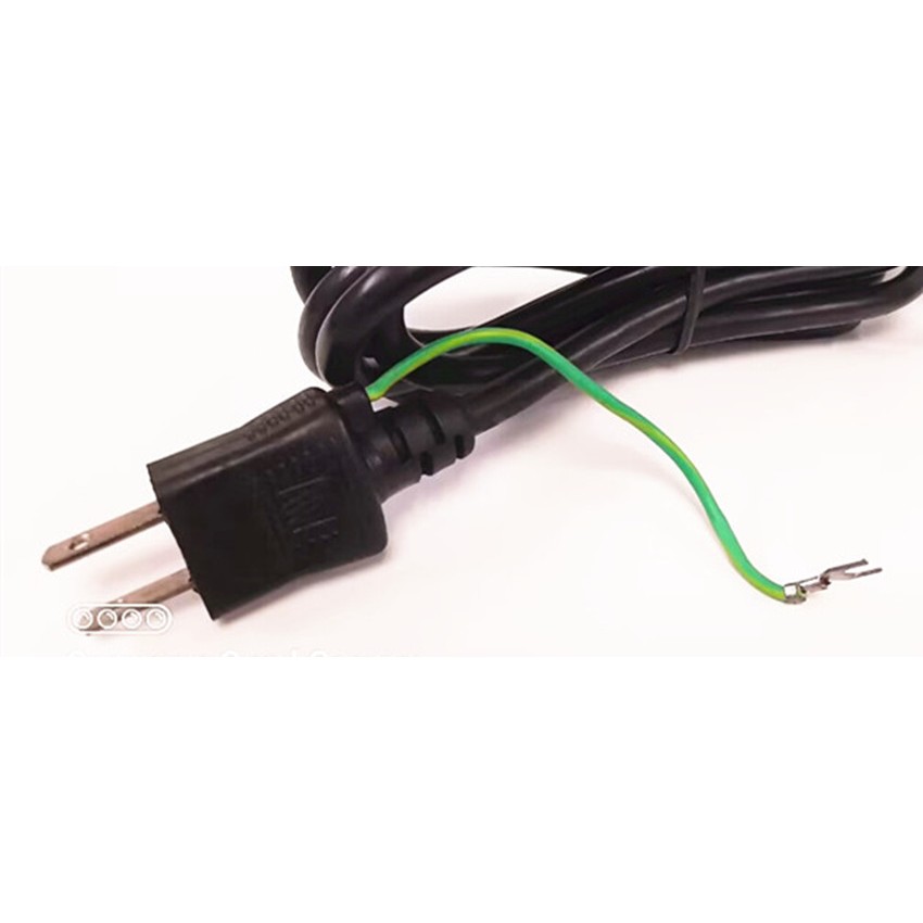 黑色1.5米(6尺)美規三插品字尾電源線3芯電腦印表機連接插頭線三孔插電源線,美標三芯品字尾3x18AWG電源插頭線