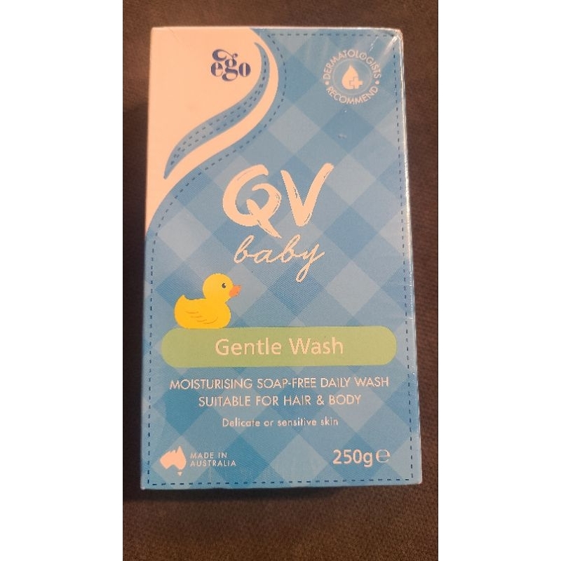澳洲品牌ego QV baby 嬰幼兒洗髮沐浴潔膚乳 250g 完整封膜 gentle wash