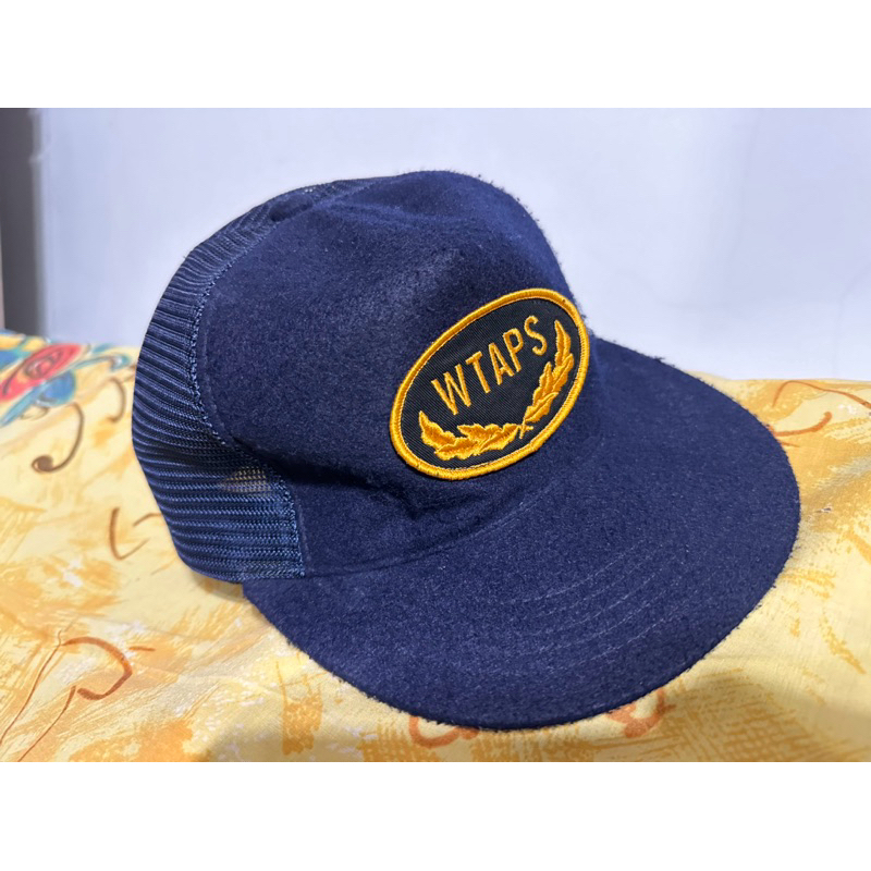 WTAPS日本藍刺繡網帽日本製美品