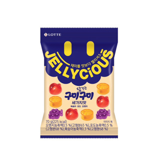 【韓國LOTTE】樂天綜合水果軟糖 綜合水果QQ糖 (70g /包)