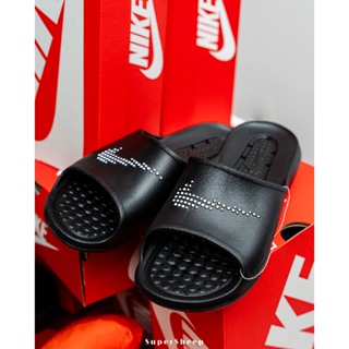Nike 防水 點點 Logo 拖鞋 黑 CZ7836-001
