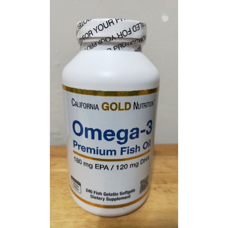 《現貨》California Gold Nutrition Omega-3 優質魚油 （240粒/瓶）