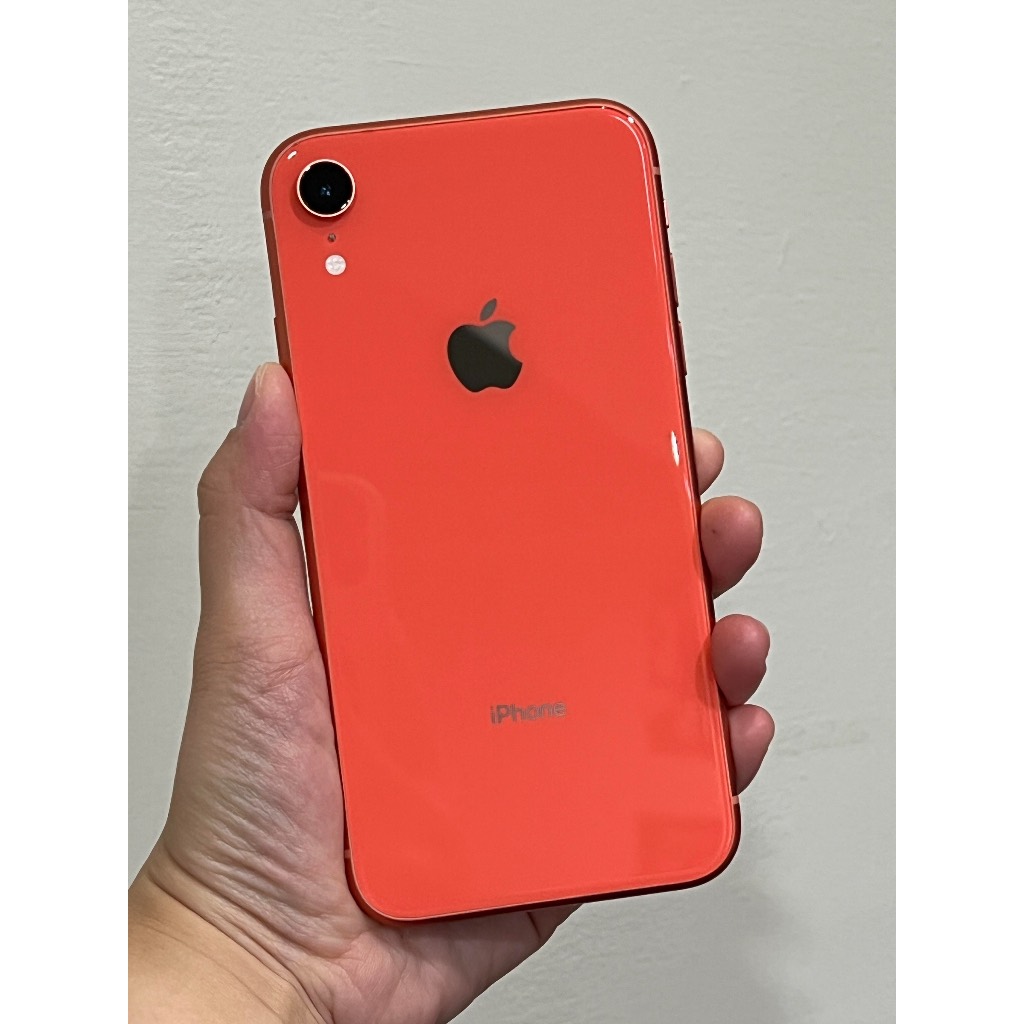 （自取更優惠）iPhone XR 珊瑚色 256G 外觀9.9成新，功能正常，電池健康度100%