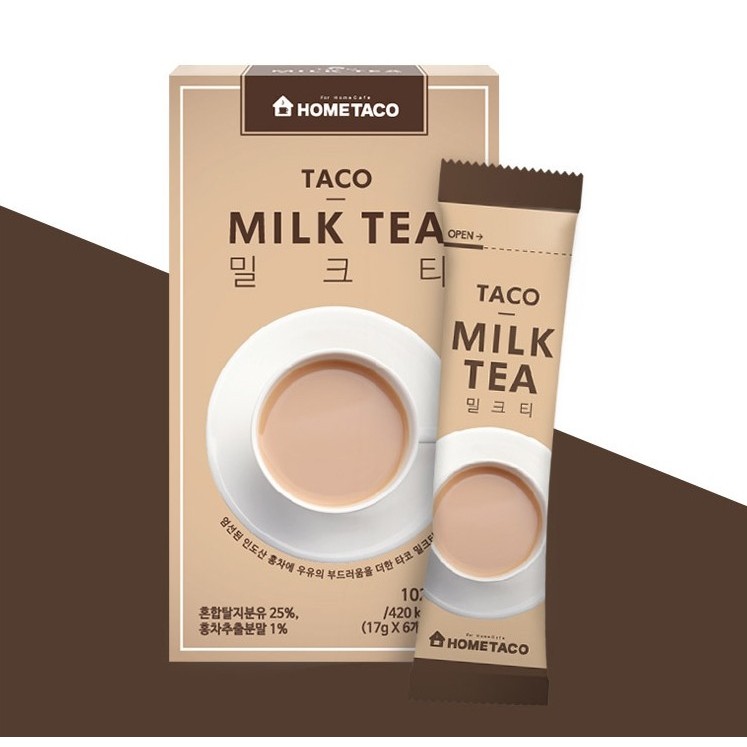 現貨在台 韓國星巴克指定款香醇沖泡包HOMETACO 盒出17gX6入奶茶 韓國奶茶包 TACO