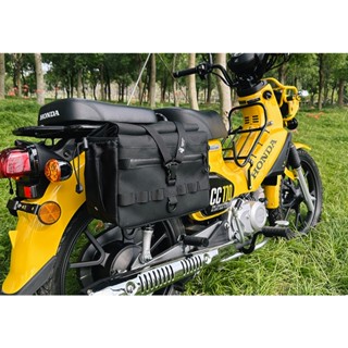 CUB110篷布馬鞍包 適用於 Honda Cross Cub 110改裝防水側包 CUB110 綠色側包 CC110篷